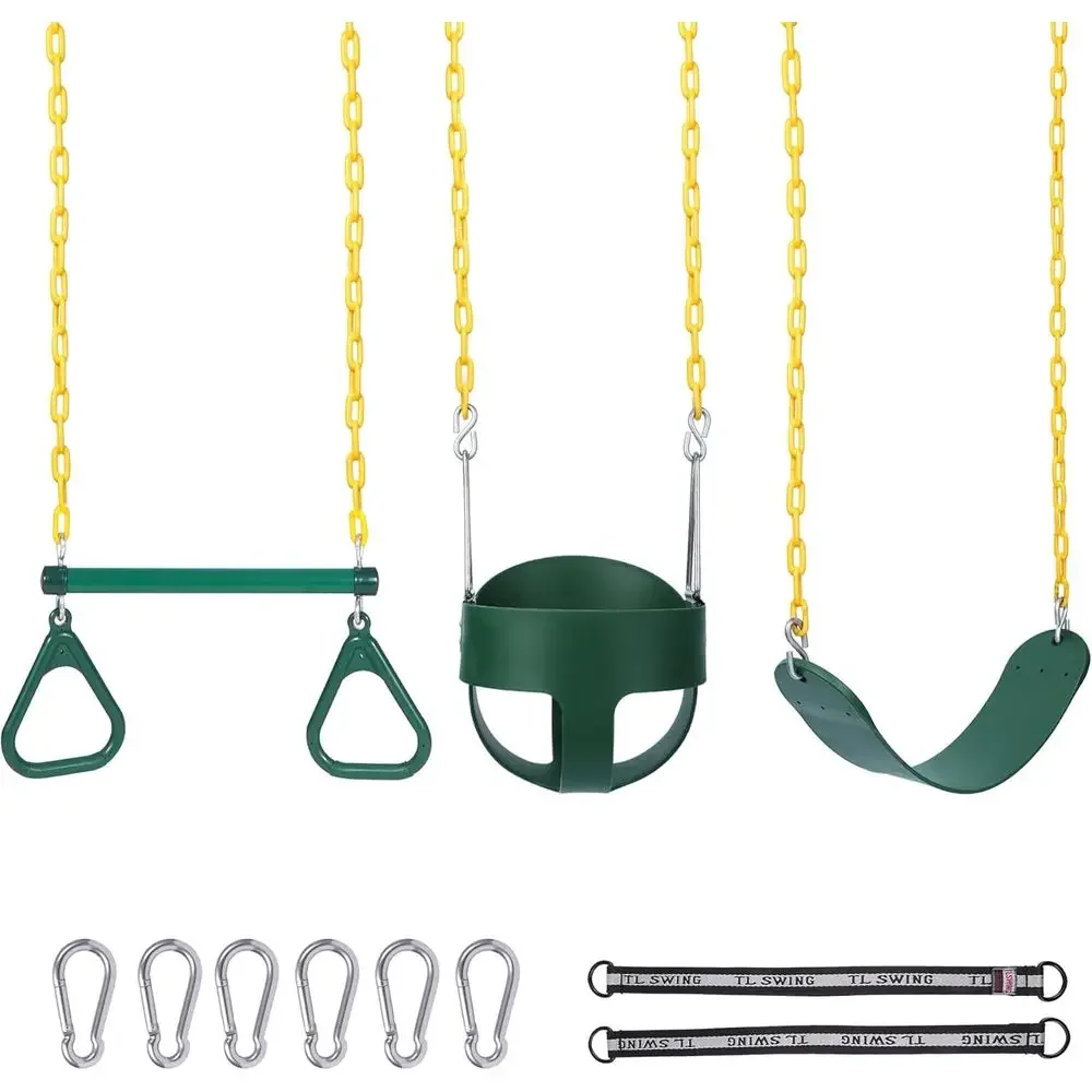 Kids Outdoor Swing - Columpio Combinado para Exteriores con Anillas,