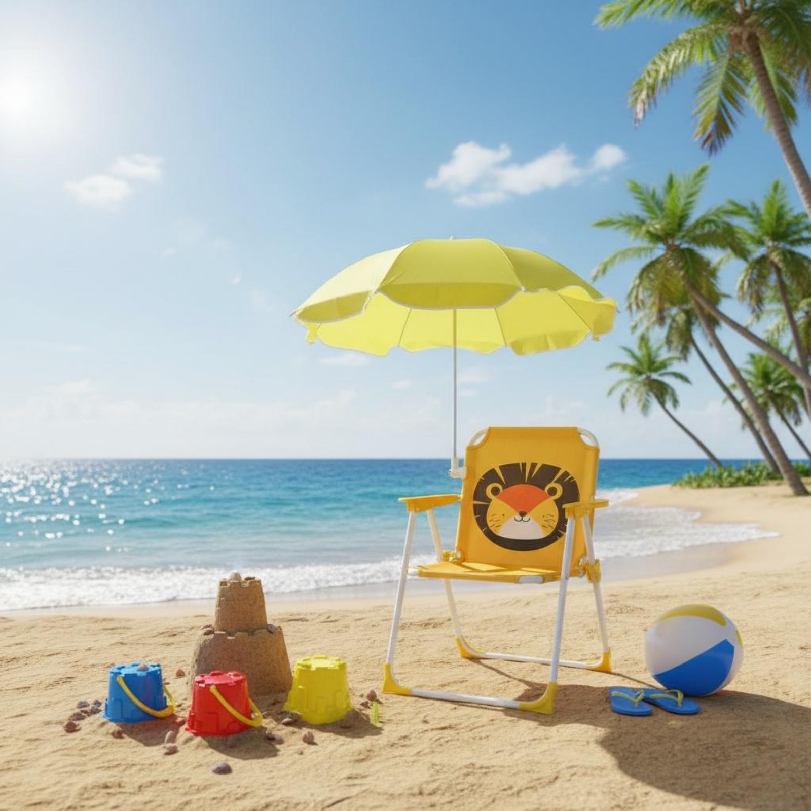 Kids Outdoor Umbrella Chair - Silla Portátil para Niños con Sombrilla,