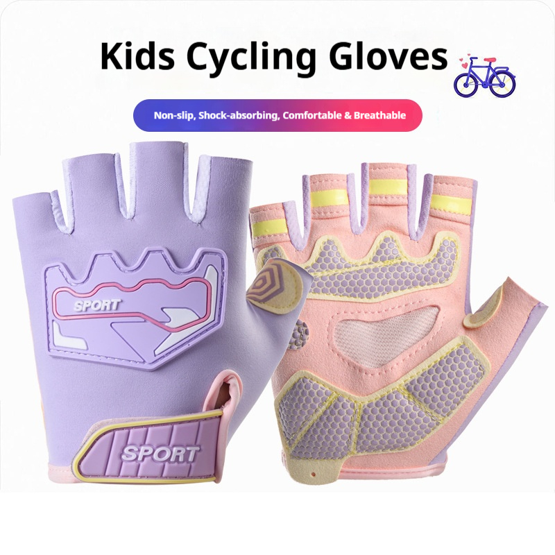 Kids Outdoor Monkey Bars - Guantes deportivos para niños, de medio