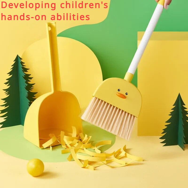 Kids Outdoor Broom - Mini escoba recogedor de PP de