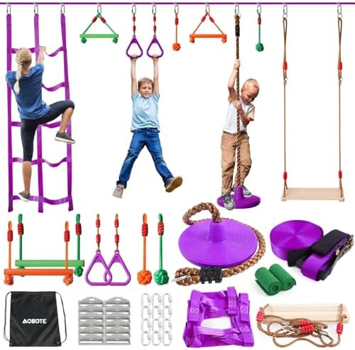 Kids Outdoor Monkey Bars - Circuito de Obstáculos para Niños -