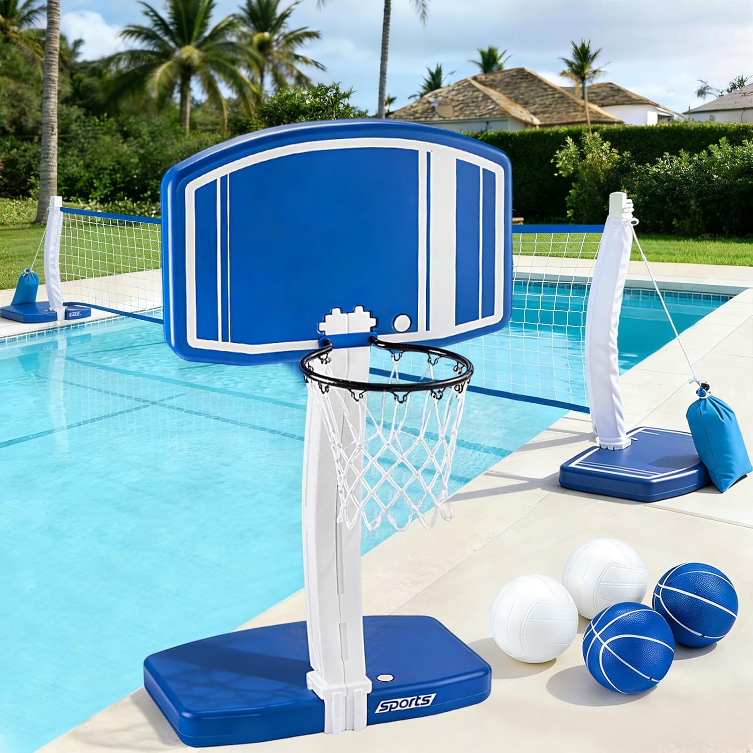 Kids Outdoor Toys - Aro de Baloncesto y Red de