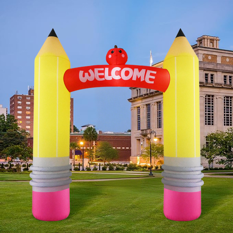 Kids Outdoor Decor - Decoraciones de arco de lápiz inflable