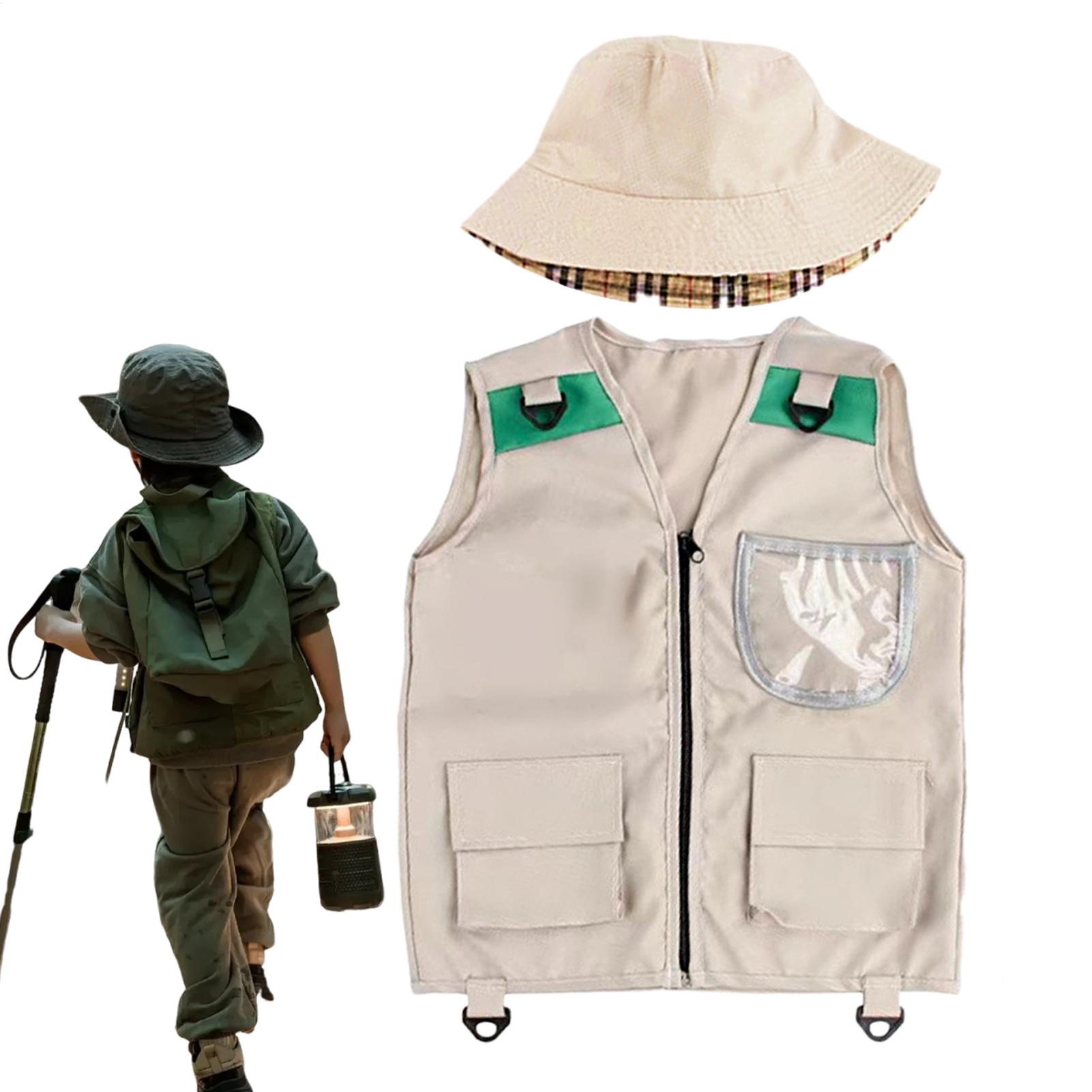 Kids Outdoor Zoo - Chaleco de pesca para niños, chaleco