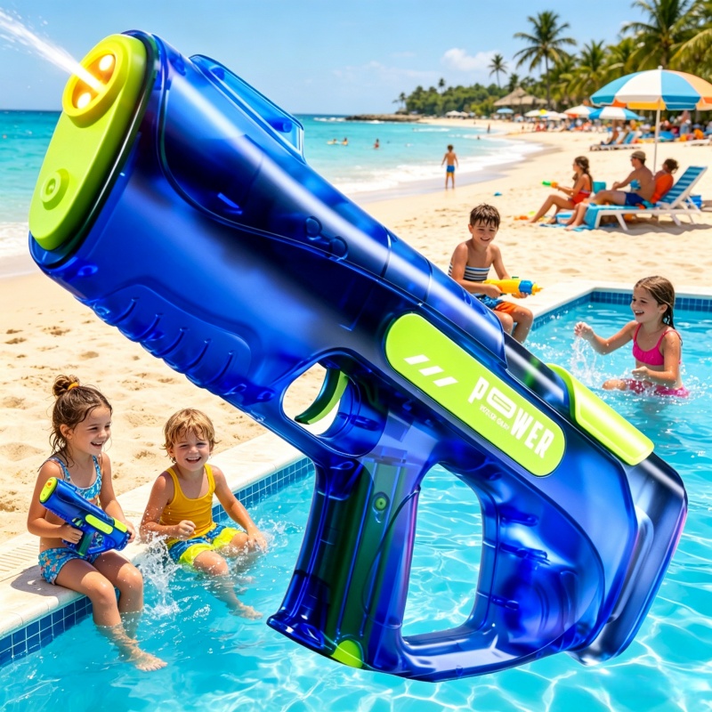 Kids Outdoor Lights - Pistola de Agua Eléctrica de Disparo