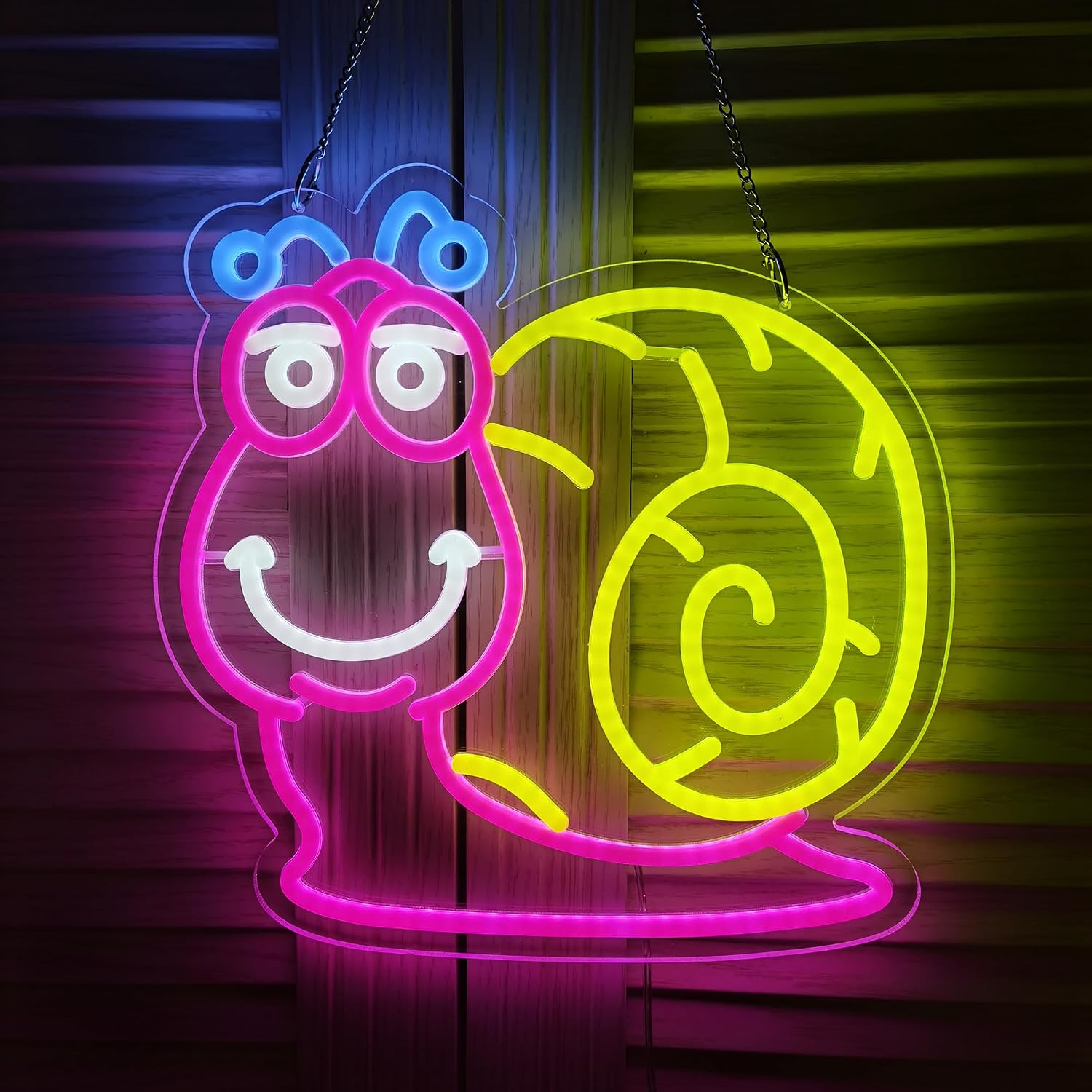 Kids Outdoor Zoo - Letrero Luminoso LED de Caracol, Diseño