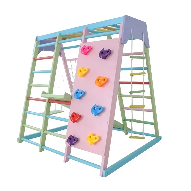 Kids Outdoor Climbing Equipment - Set de Escalada de Madera para