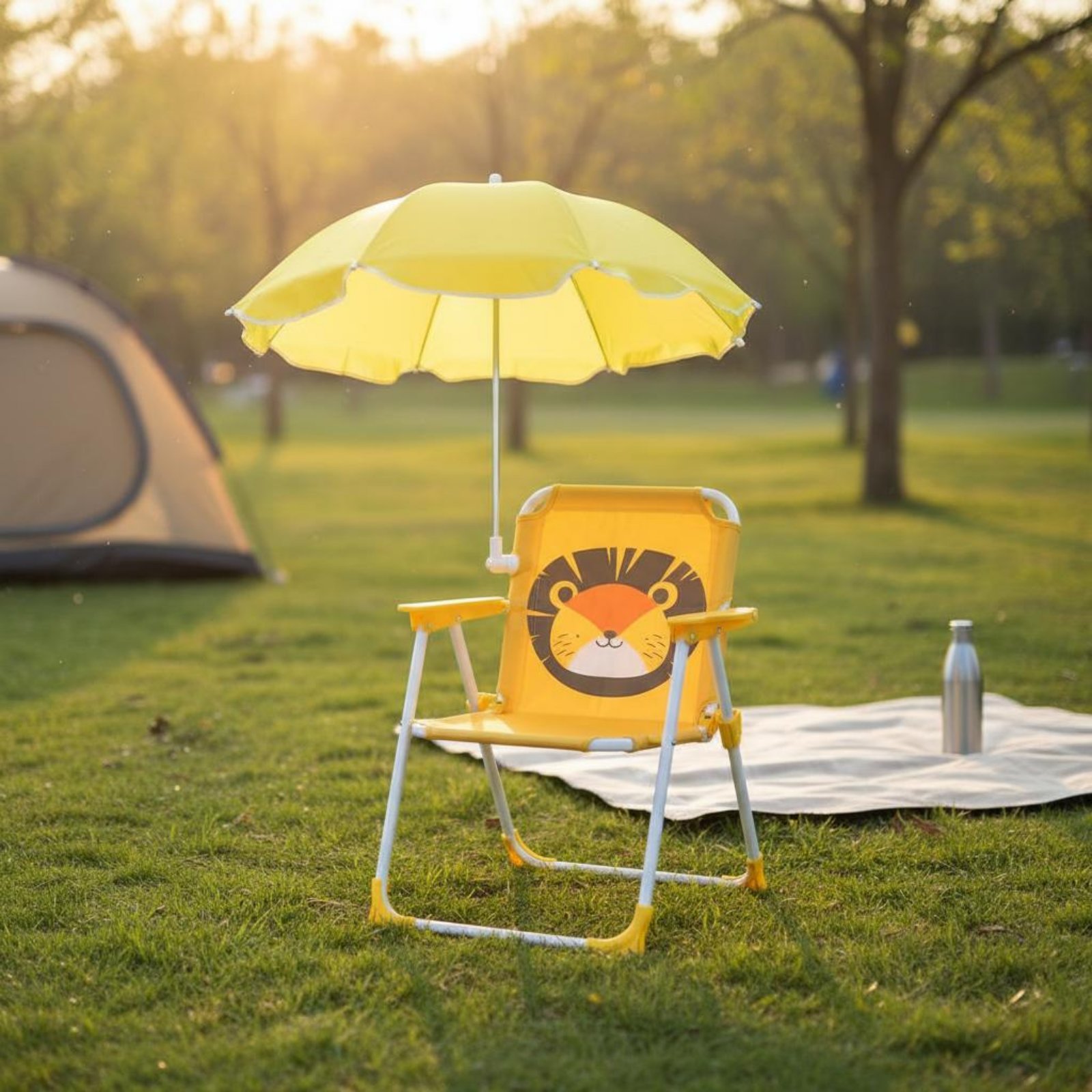 Kids Outdoor Umbrella Chair - Silla Portátil para Niños con Sombrilla,