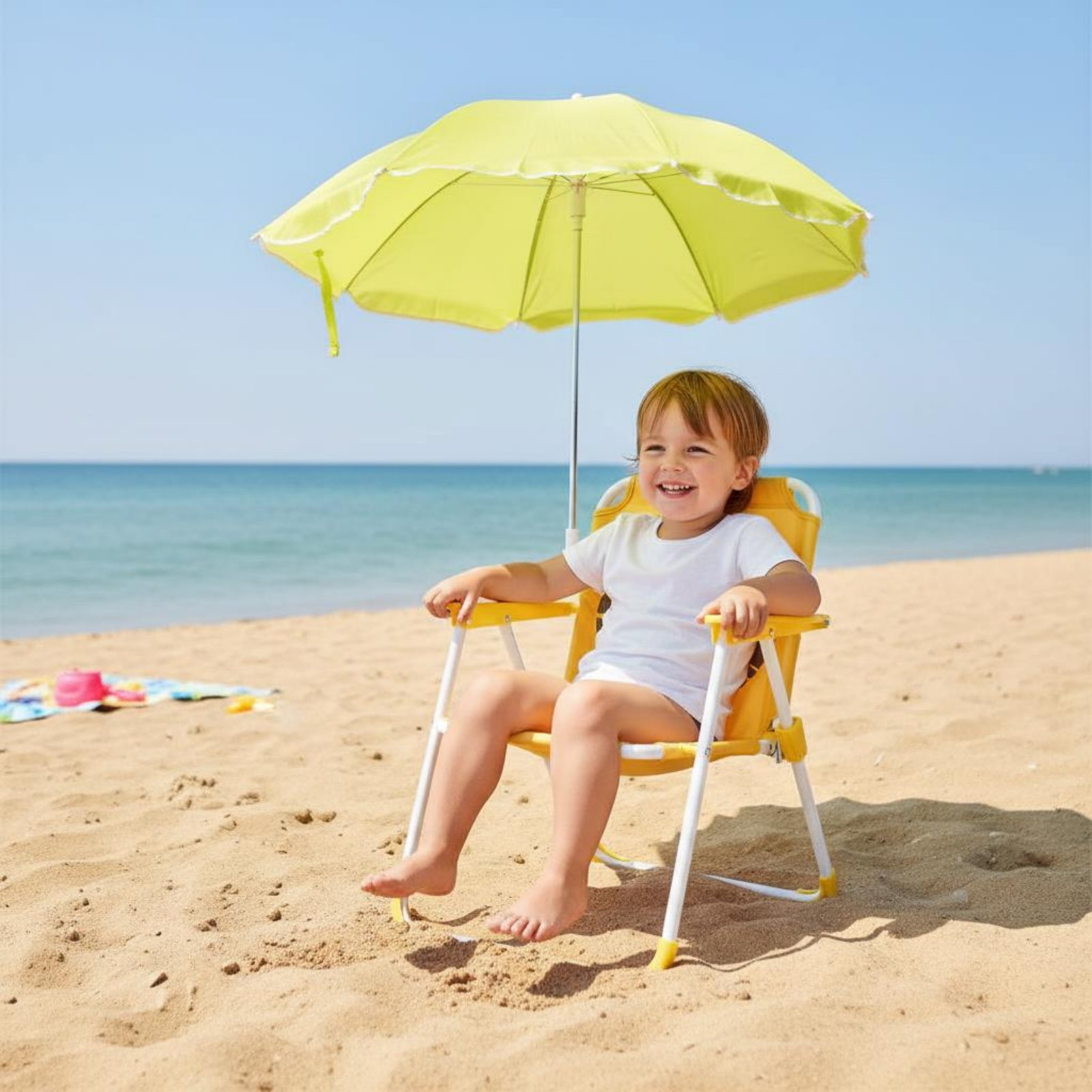 Kids Outdoor Umbrella Chair - Silla Portátil para Niños con Sombrilla,