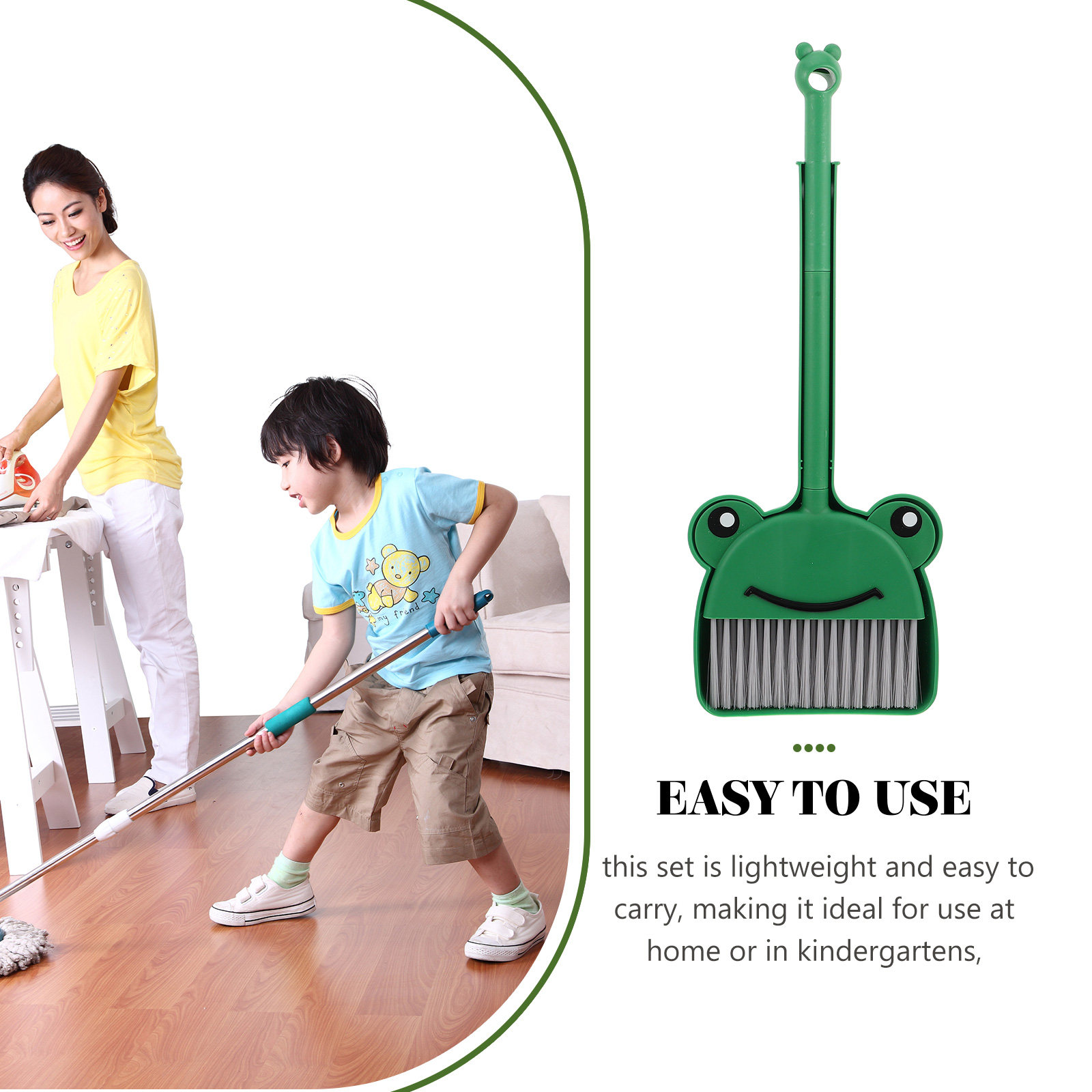 1 juego de escoba y recogedor  - Kids Outdoor Broom reseña y precio