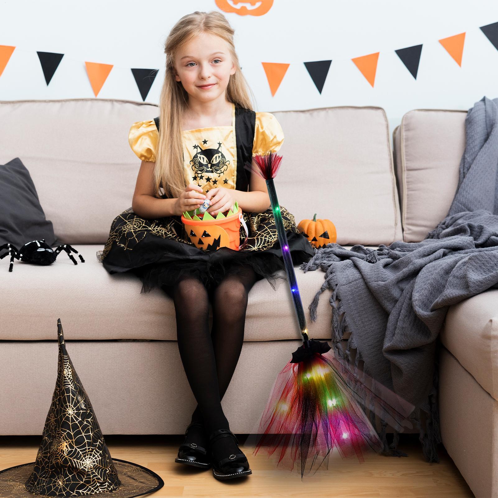 Escoba de Bruja con Pilas, Div - Kids Outdoor Broom reseña y precio