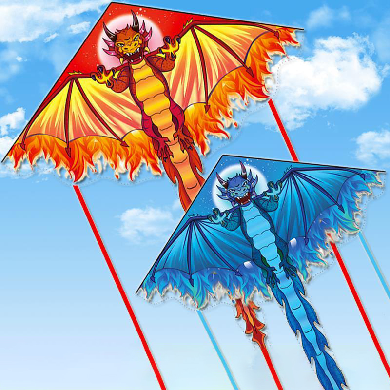 Cometa de dragón grande para n - Kite Easy Fly Kids reseña y precio