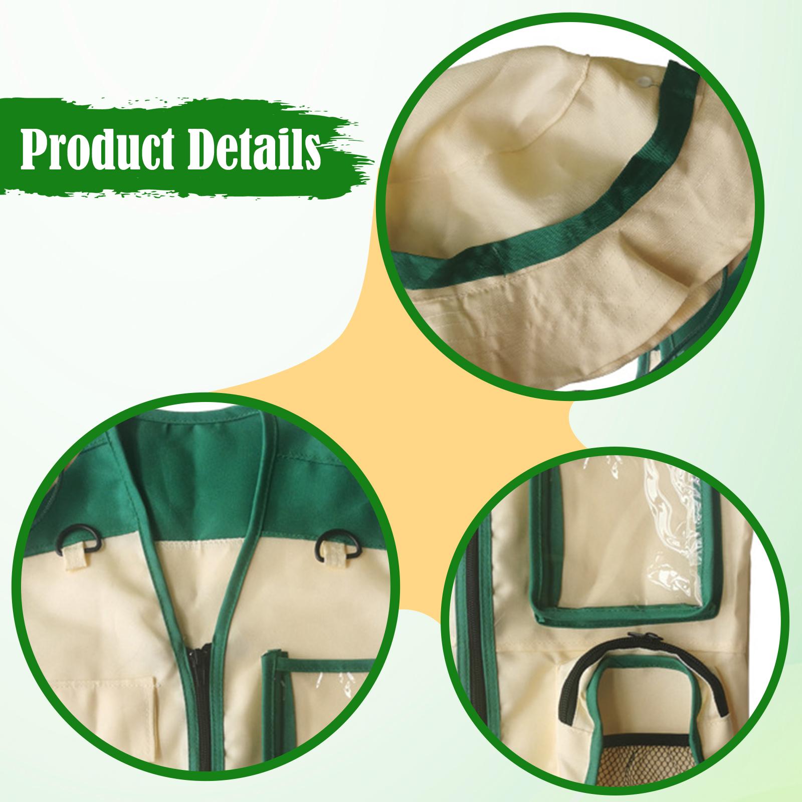Conjunto de chaleco y sombrero - Kids Outdoor Zoo reseña y precio