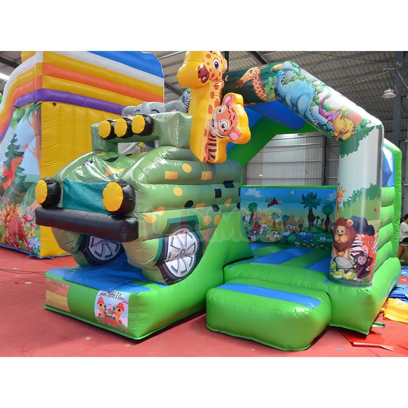 Castillo Inflable con Tobogán  - Kids Outdoor Zoo reseña y precio