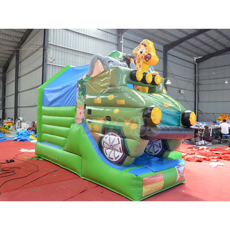 Castillo Inflable con Tobogán  - Kids Outdoor Zoo reseña y precio