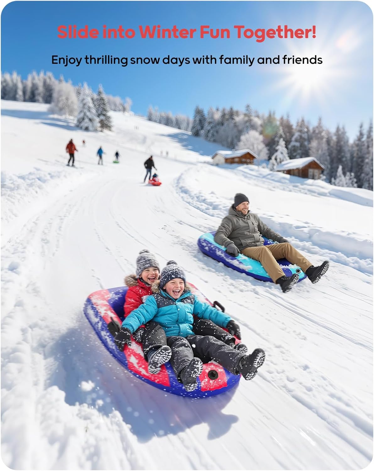 Trineo de Nieve Inflable de PV - Kids Outdoor Toys reseña y precio