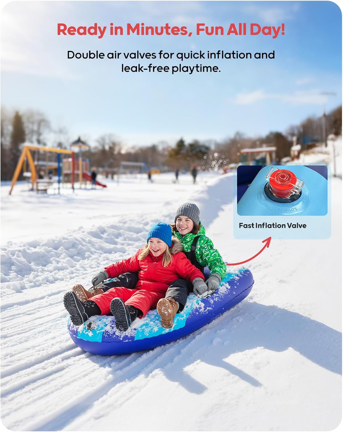Trineo de Nieve Inflable de PV - Kids Outdoor Toys reseña y precio
