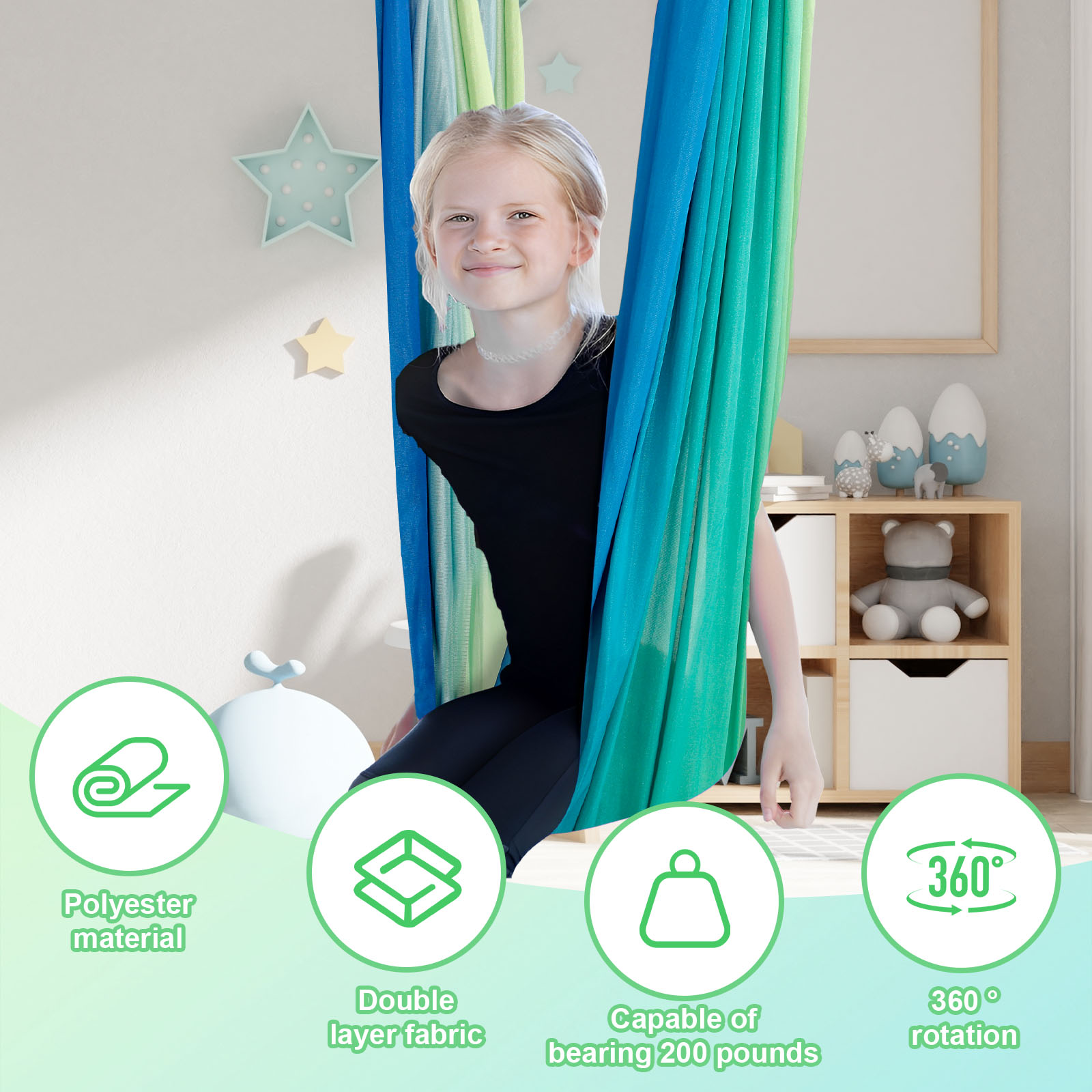 Columpios sensoriales para niñ - Kids Outdoor Furniture reseña y precio