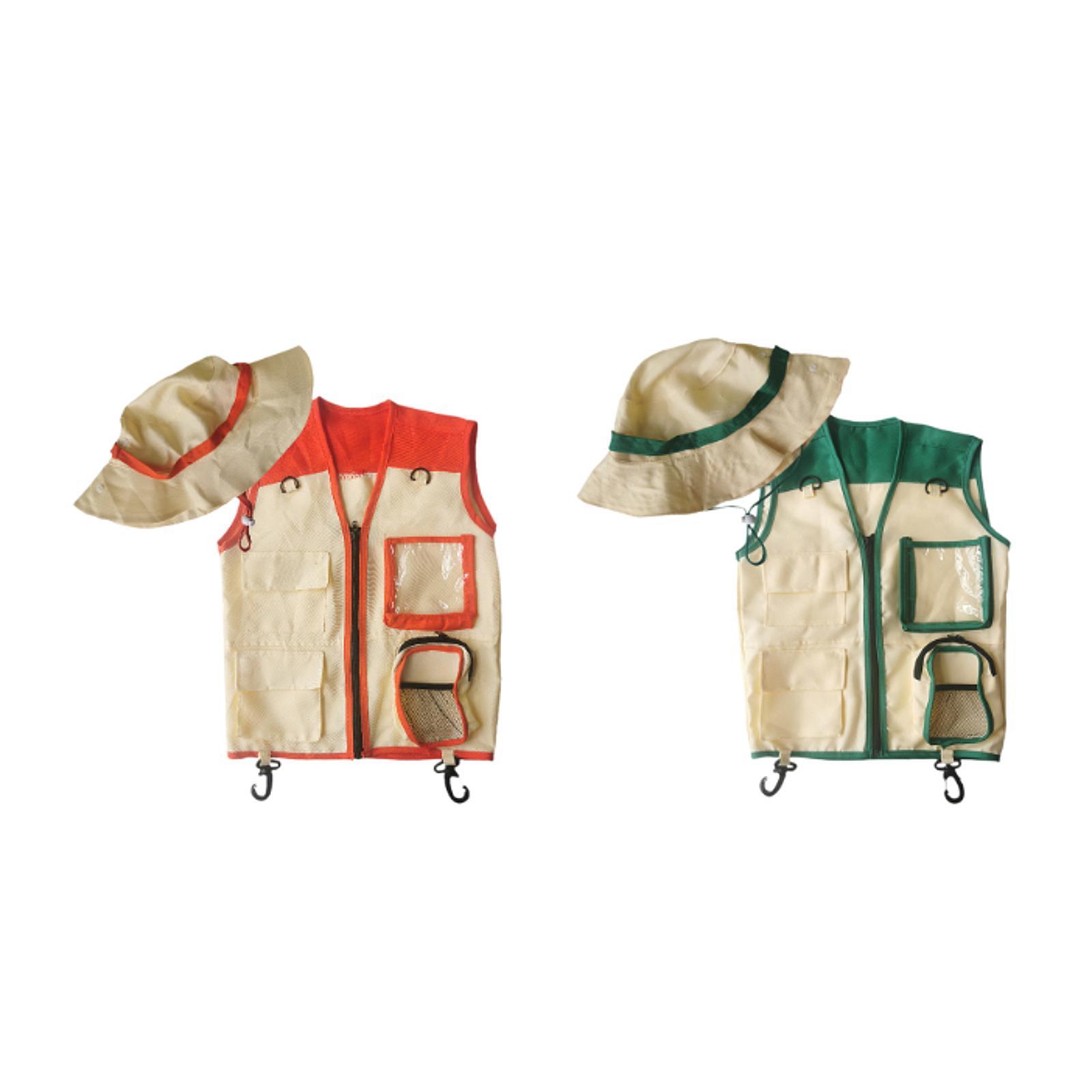Chaleco y sombrero de explorad - Kids Outdoor Zoo reseña y precio