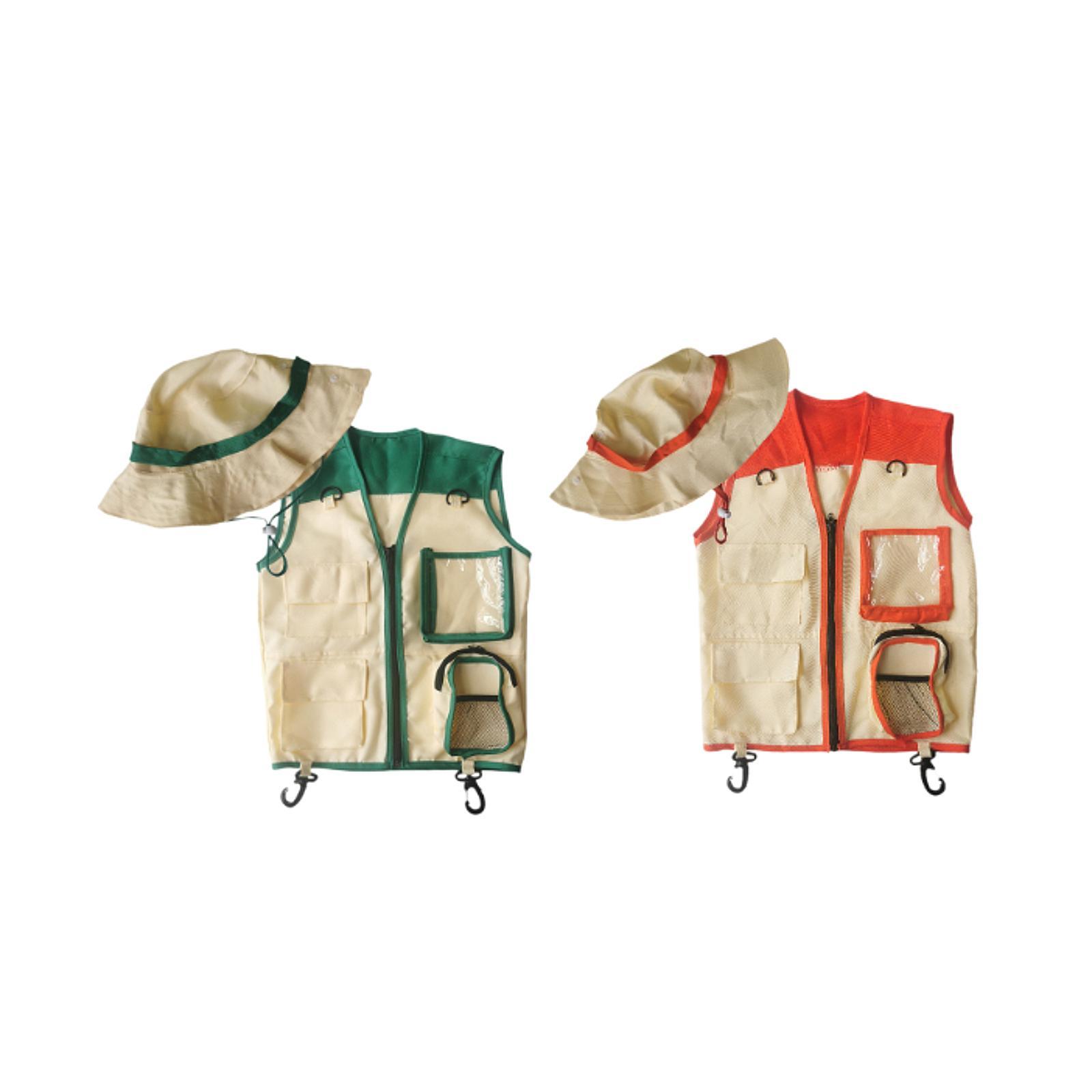 Chaleco y sombrero de explorad - Kids Outdoor Zoo reseña y precio