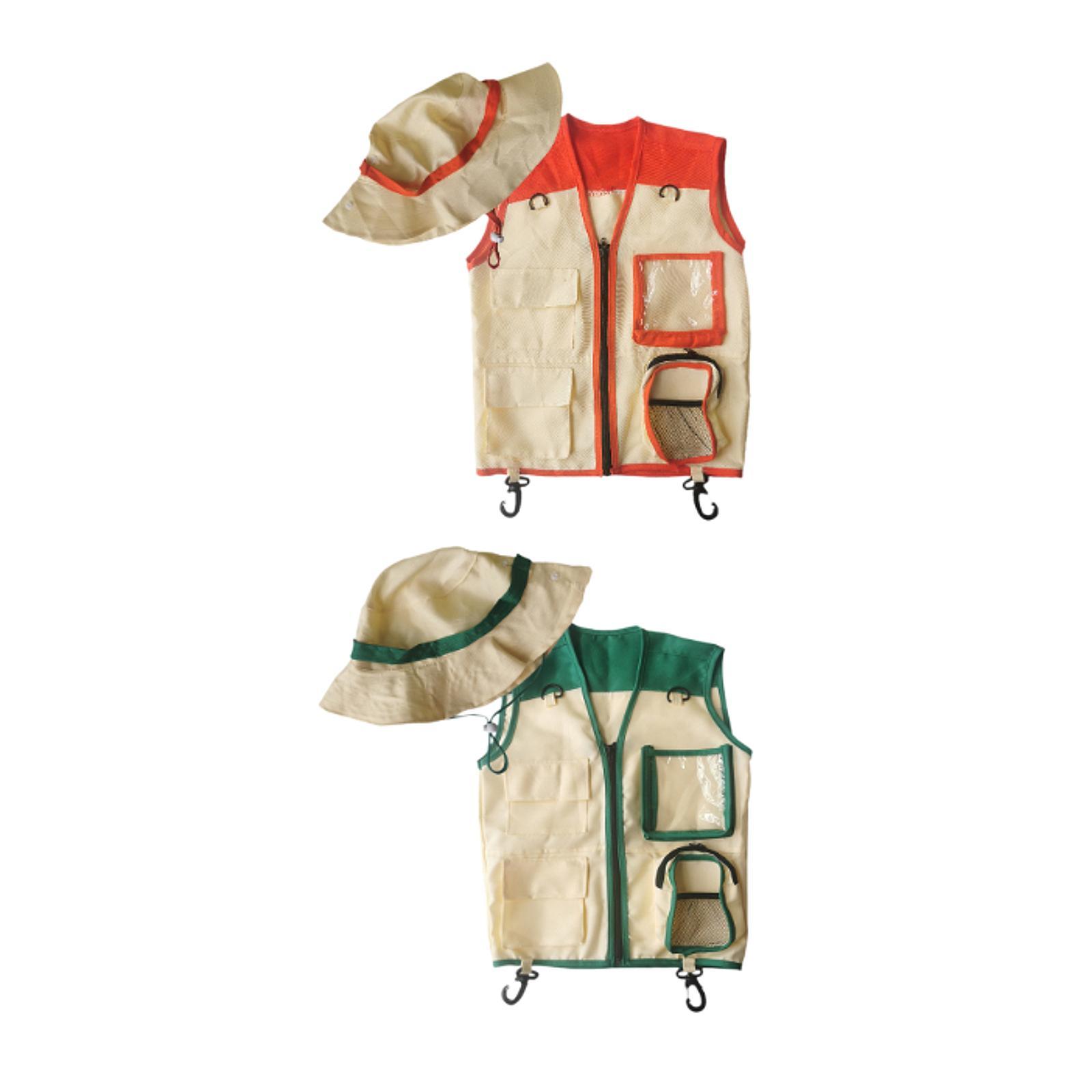 Chaleco y sombrero de explorad - Kids Outdoor Zoo reseña y precio