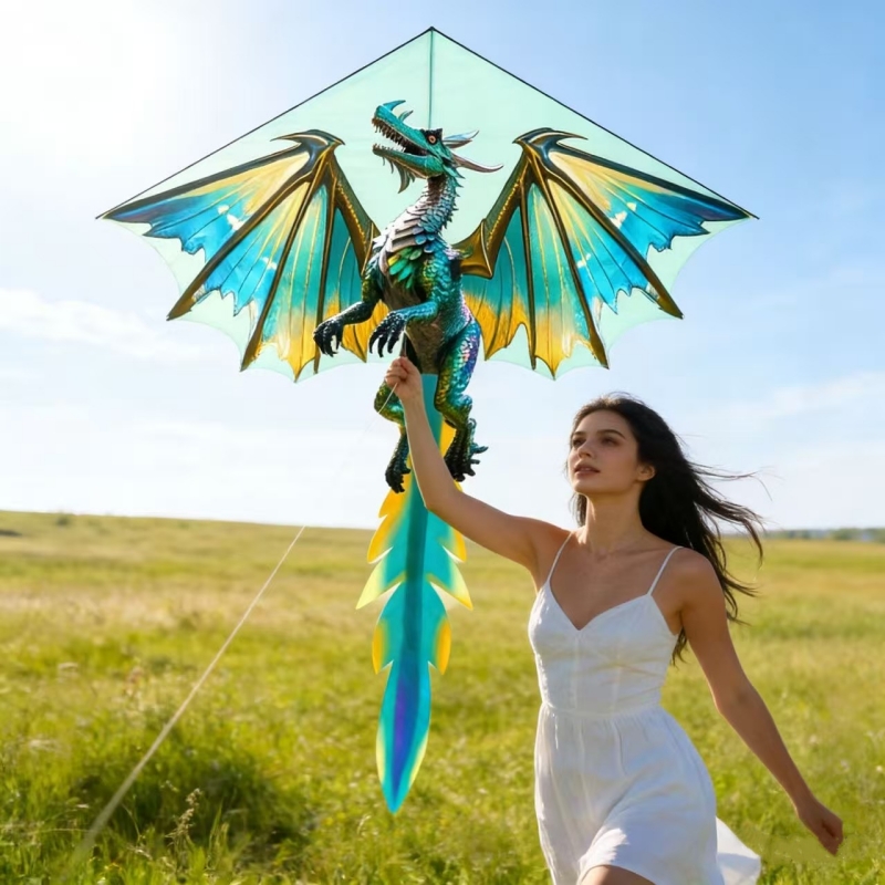 Cometas de dragón, juguetes vo - Kite Easy Fly Kids reseña y precio