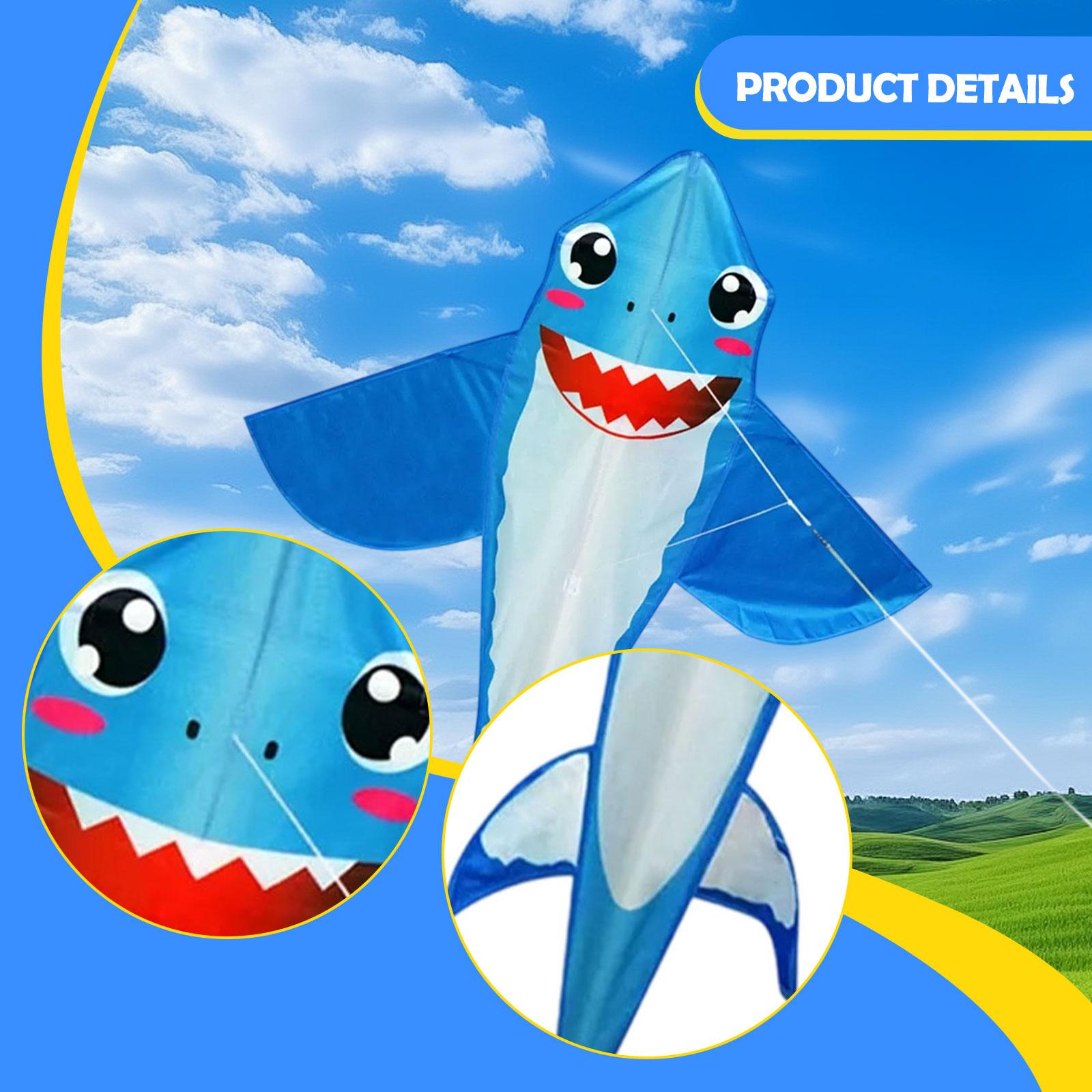 Cometa de Tiburón Gigante Fáci - Kite Easy Fly Kids reseña y precio