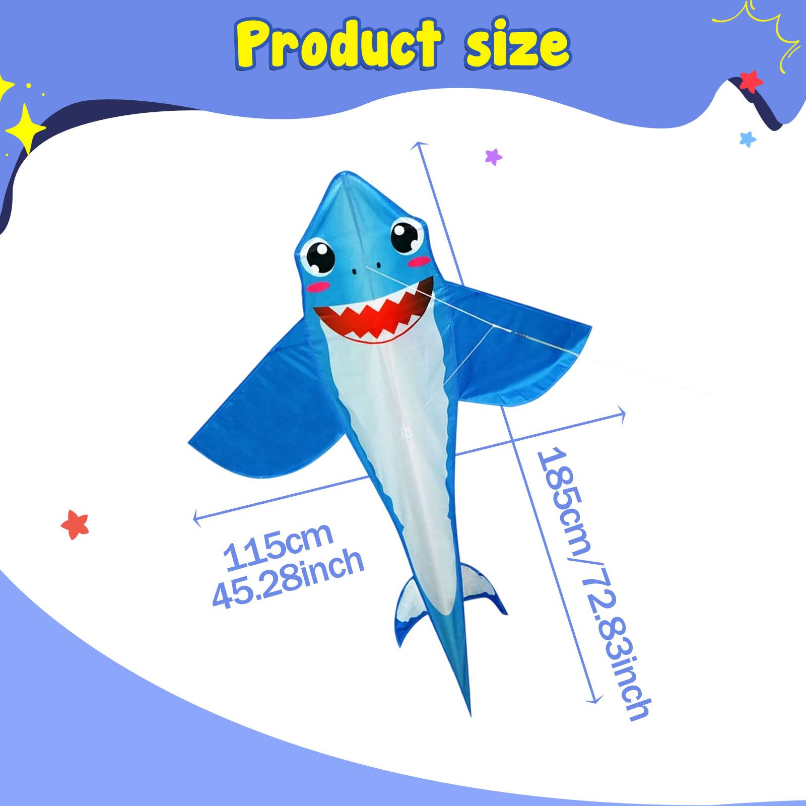 Cometa de Tiburón Gigante Fáci - Kite Easy Fly Kids reseña y precio