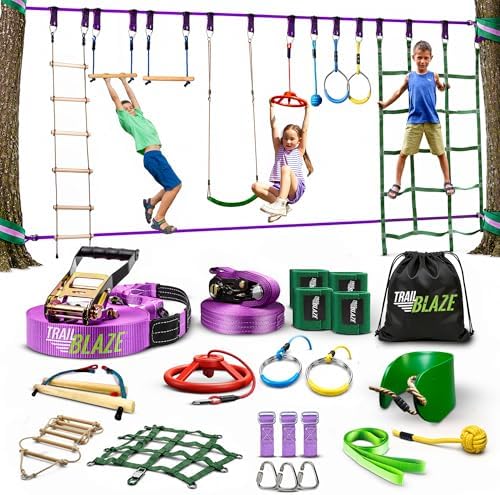 Circuito de Obstáculos para Ni - Kids Outdoor Monkey Bars reseña y precio
