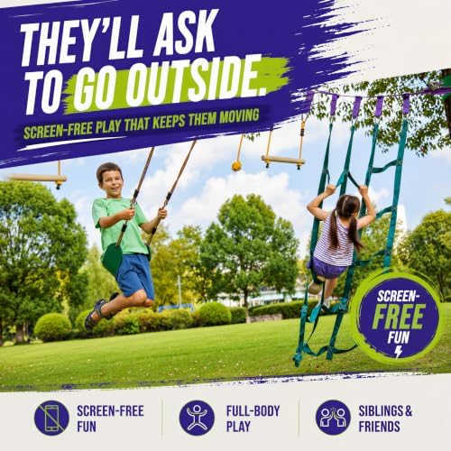 Circuito de Obstáculos para Ni - Kids Outdoor Monkey Bars reseña y precio