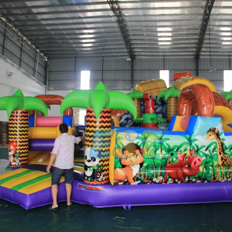 Castillo Inflable Gigante para - Kids Outdoor Zoo reseña y precio