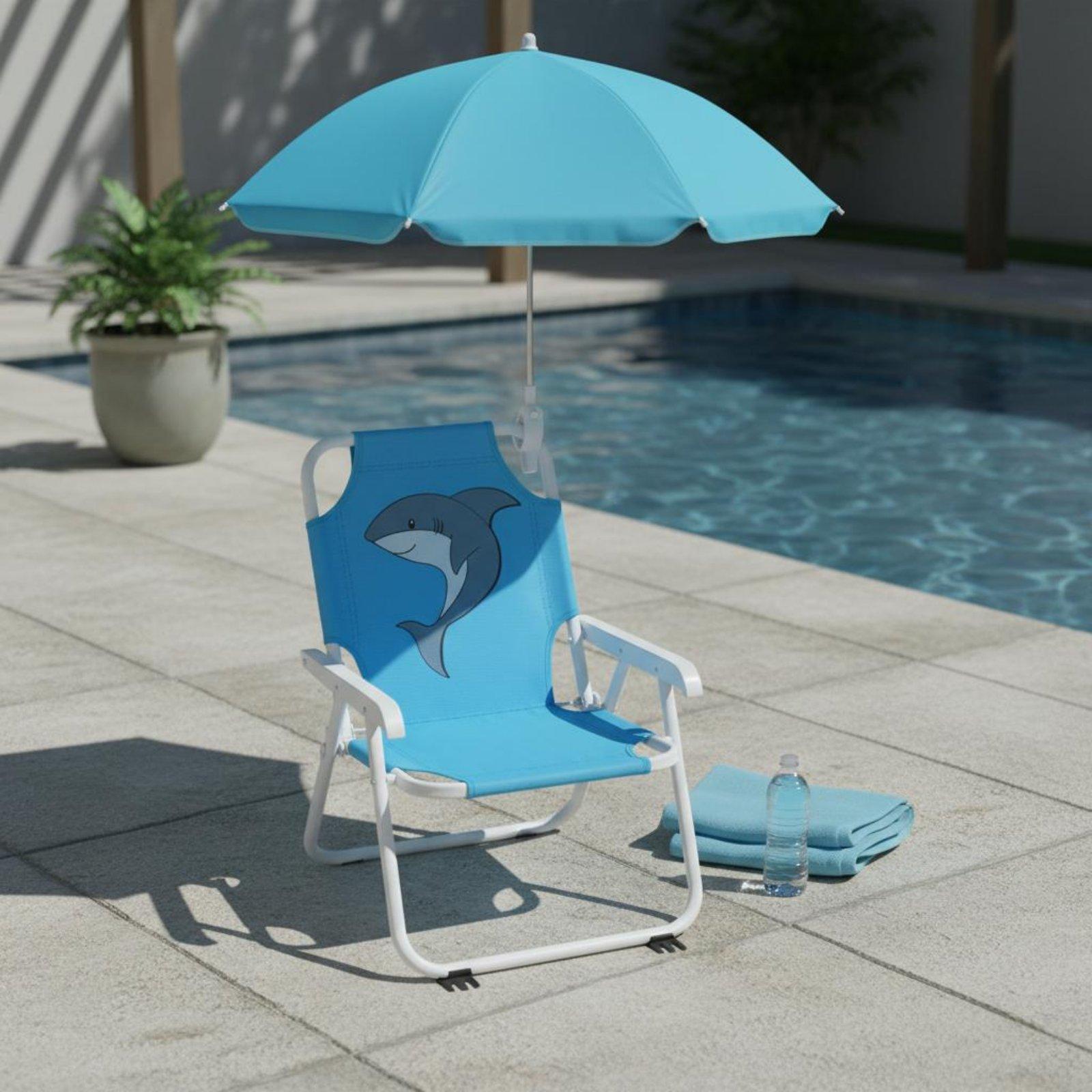 Silla portátil para niños con  - Kids Outdoor Umbrella Chair reseña y precio