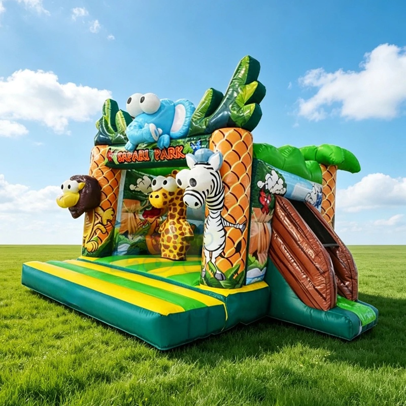 Castillo Inflable Comercial co - Kids Outdoor Zoo reseña y precio