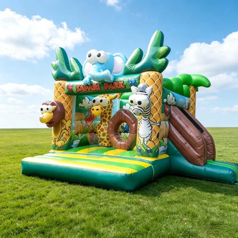 Castillo Inflable Comercial co - Kids Outdoor Zoo reseña y precio