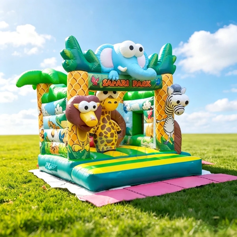 Castillo Inflable Comercial co - Kids Outdoor Zoo reseña y precio