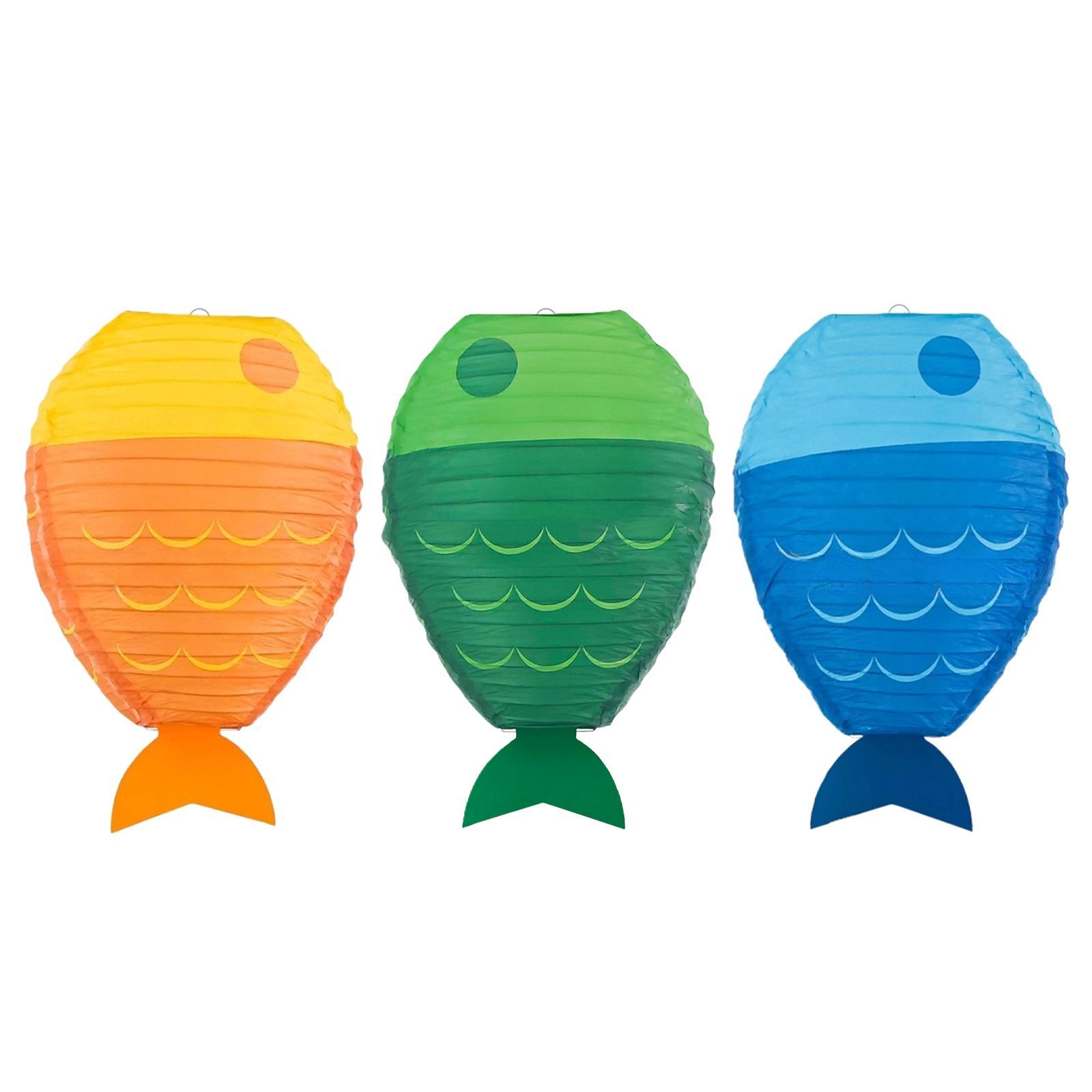 Linterna de papel de pescado,  - Kids Outdoor Decor reseña y precio