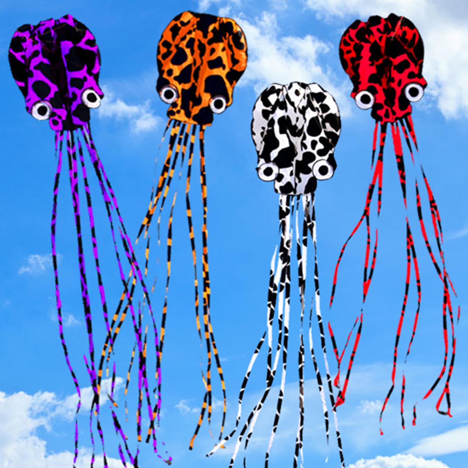 Cometa de pulpo de tamaño enor - Kite Easy Fly Kids reseña y precio