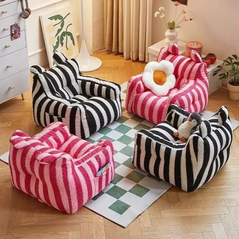 Asiento ligero a rayas, tela d - Kids Outdoor Bean Bag reseña y precio