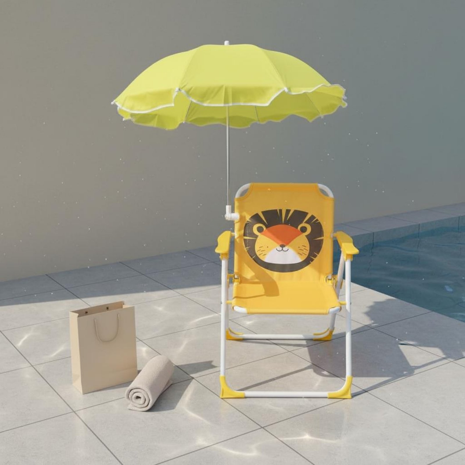Silla Portátil para Niños con  - Kids Outdoor Umbrella Chair reseña y precio