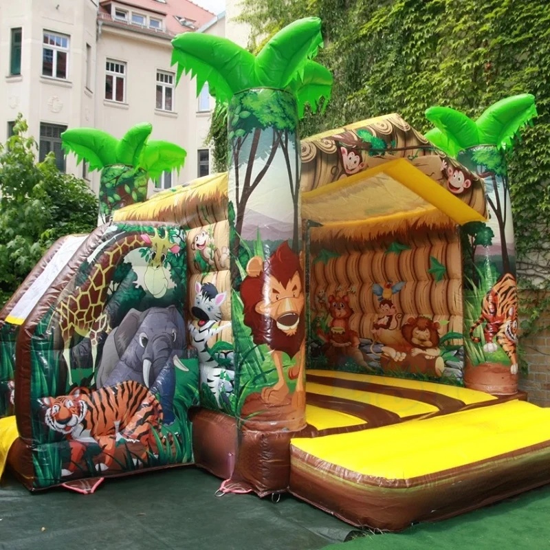 Castillo Hinchable Temático de - Kids Outdoor Zoo reseña y precio