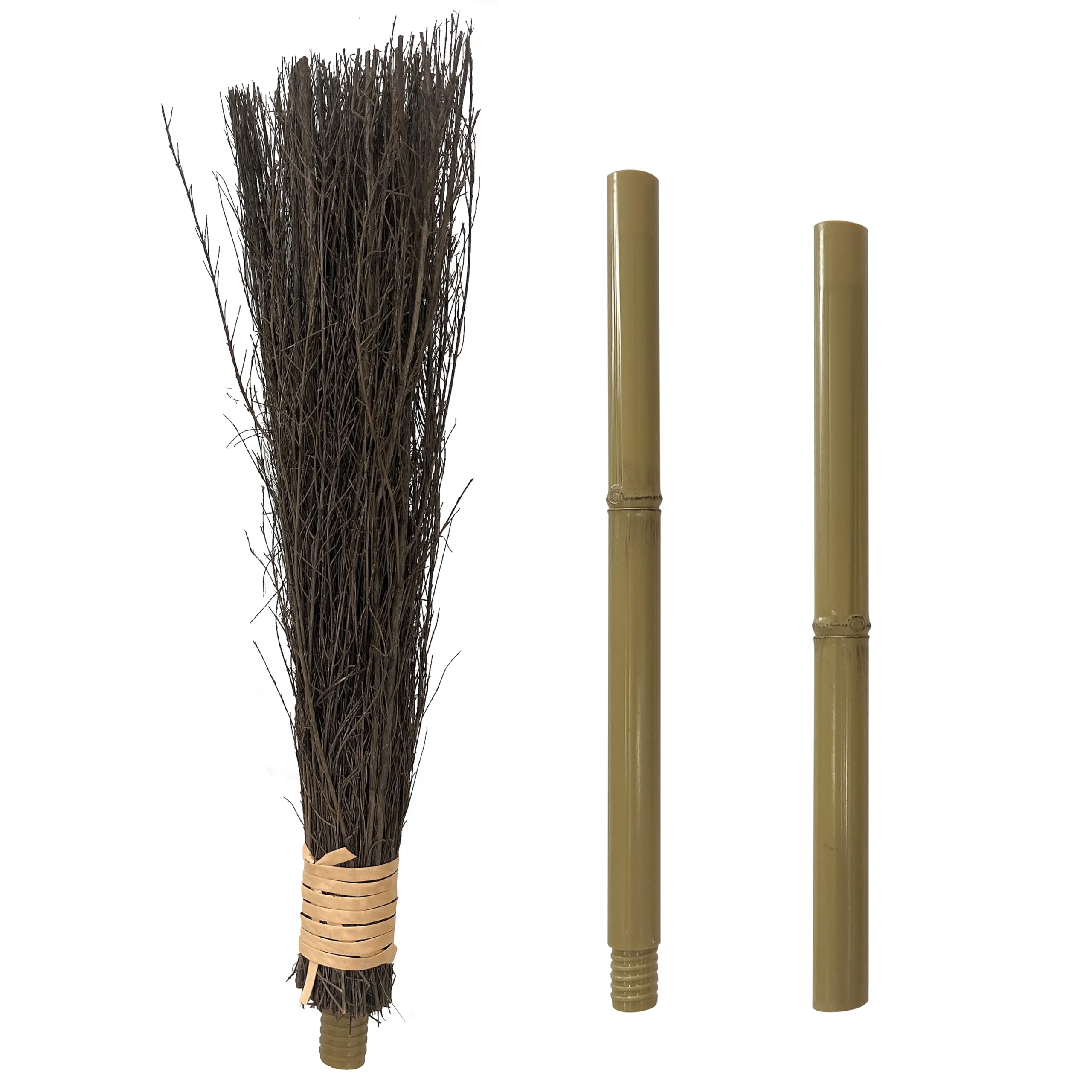 Escoba de Bruja de Bambú de 40 - Kids Outdoor Broom reseña y precio